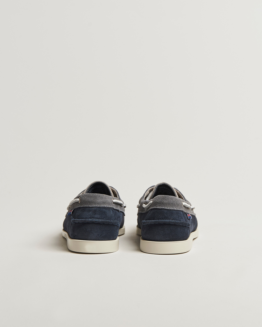Men | Boat Shoes | Sebago | Docksides Portland Jib Boat Shoe Navy/Grey