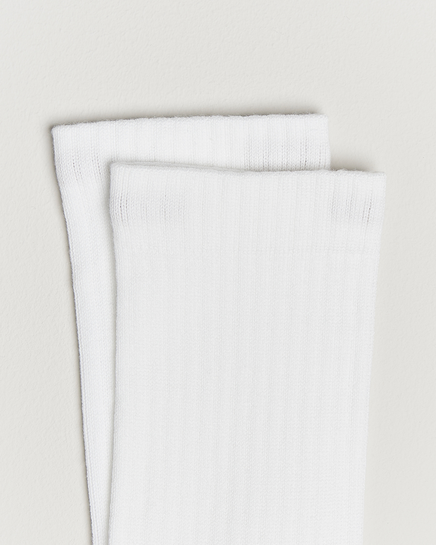 Men | Underwear & Socks | Sweyd | Two Tone Cotton Socks Off White/White