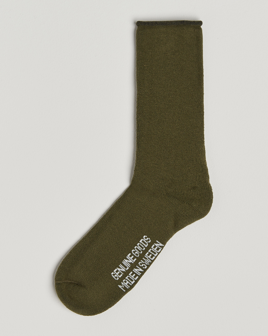 Men | Underwear & Socks | Sweyd | Cotton Cabin Socks Army Green