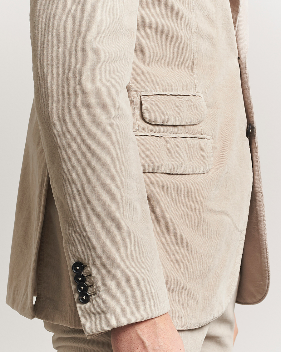 Men | Suits | Massimo Alba | Sloop Baby Corduroy Suit Beige