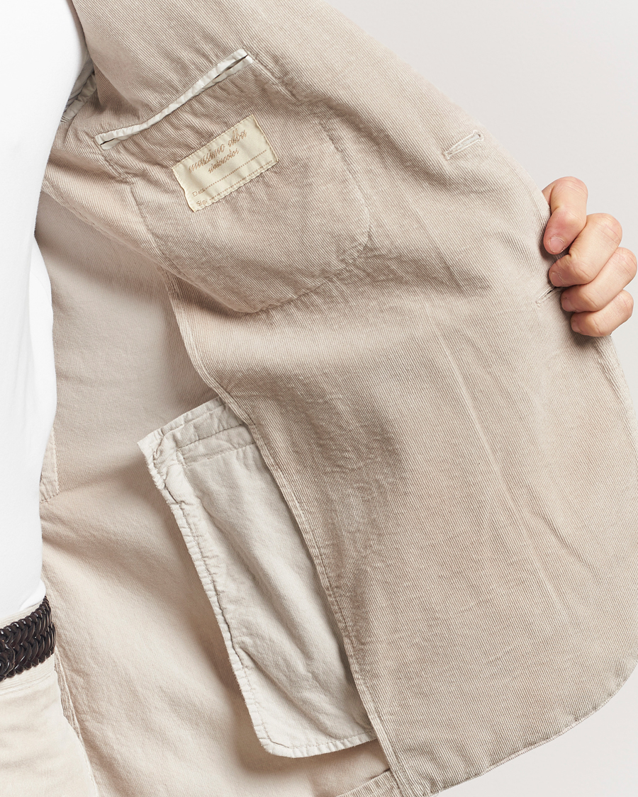 Men | Suits | Massimo Alba | Sloop Baby Corduroy Suit Beige