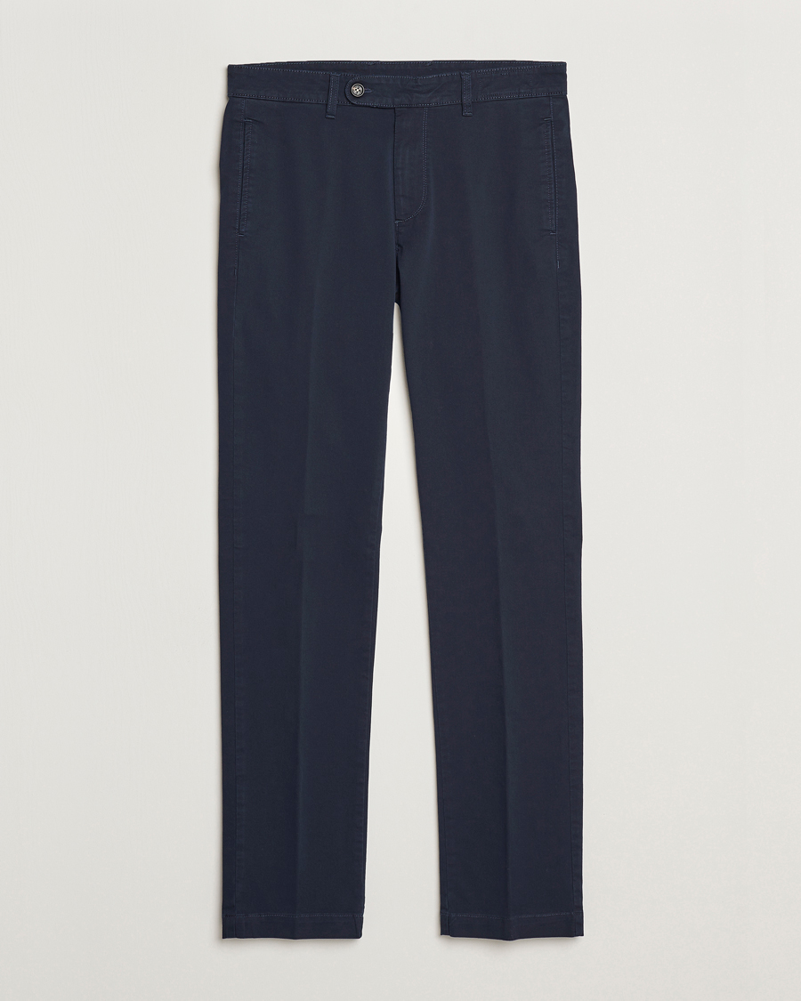 Men | Trousers | Massimo Alba | Winch Cotton Trousers Navy