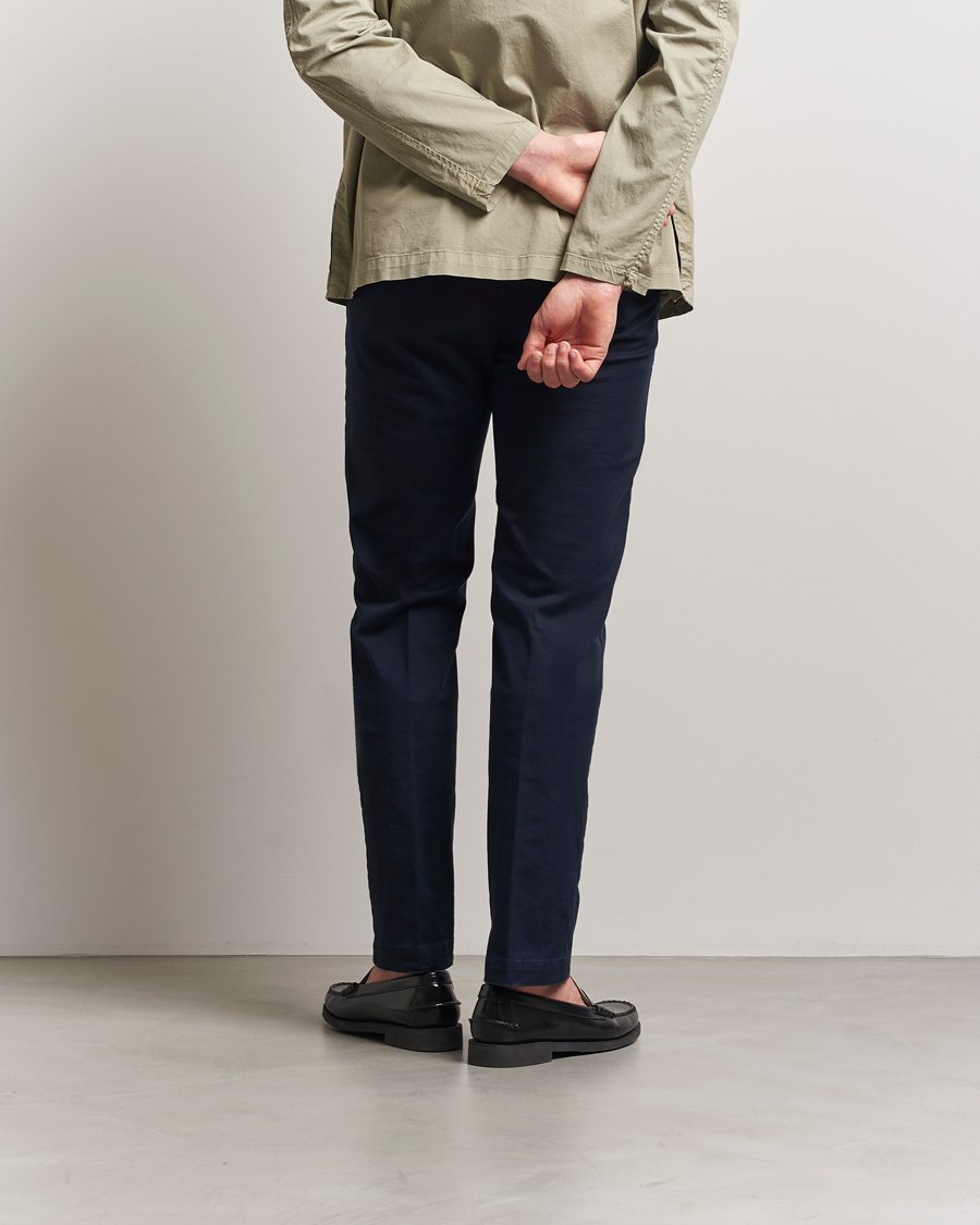 Men | Trousers | Massimo Alba | Winch Cotton Trousers Navy
