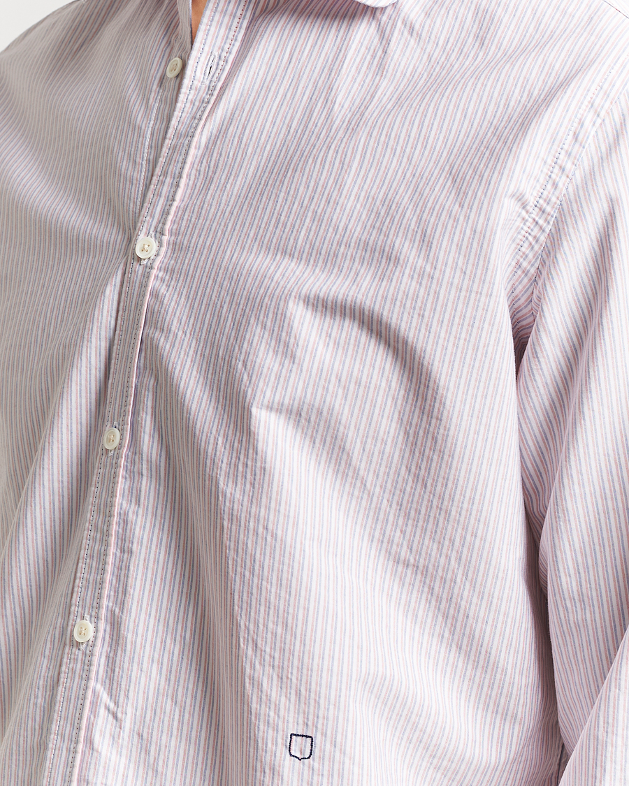 Men | Shirts | Massimo Alba | Canary Striped Cotton Shirt Blue/Red