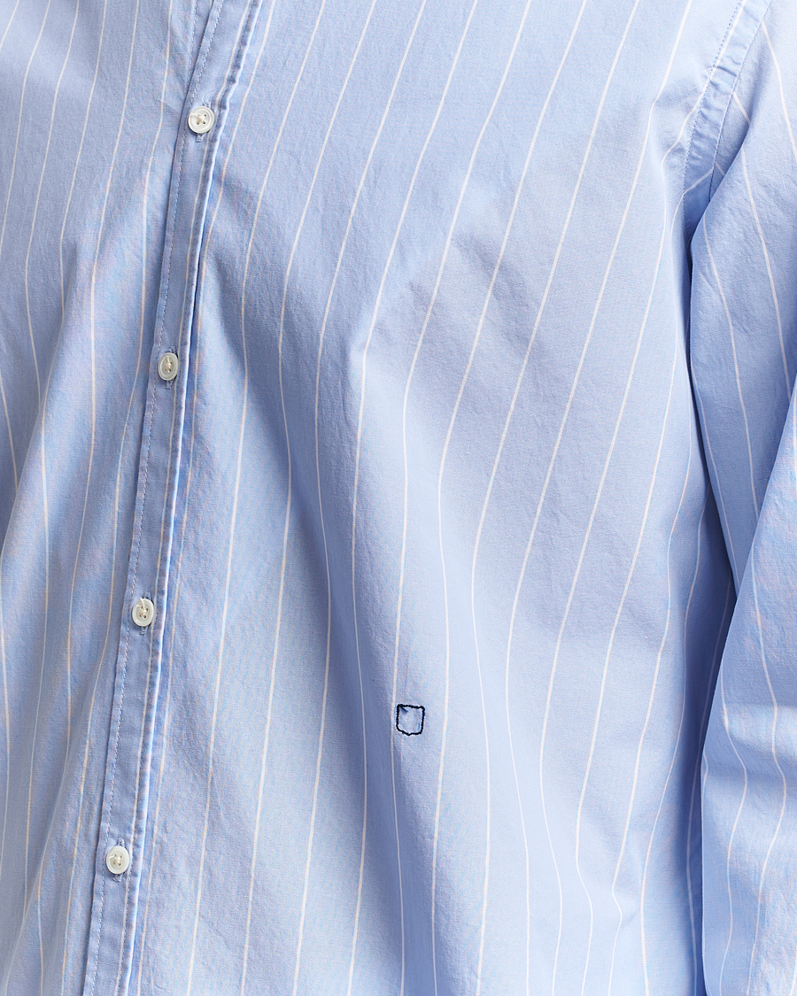 Men | Shirts | Massimo Alba | Genova Striped Cotton Shirt Light Blue