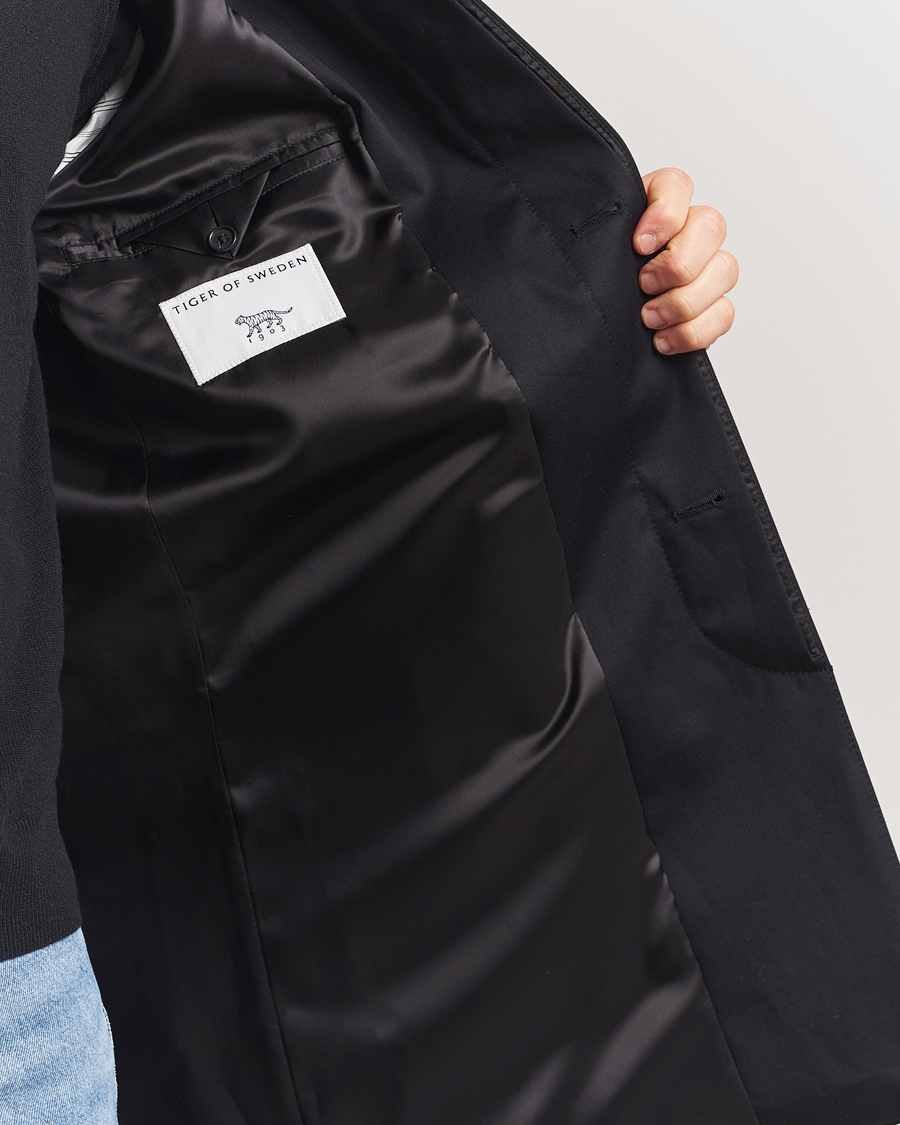 Men | Coats & Jackets | Tiger of Sweden | Cane Car Coat Black