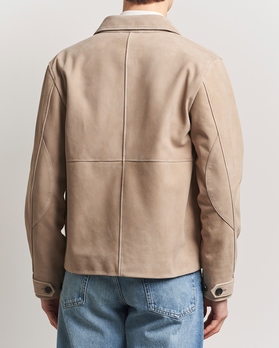 Men | Coats & Jackets | Tiger of Sweden | Leeor Suede Jacket Light Brown
