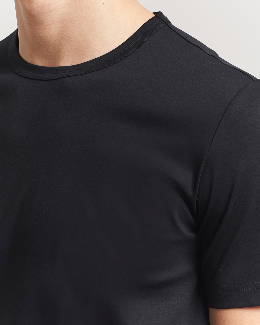Men | T-Shirts | Tiger of Sweden | Olaf Mercerized Cotton T-Shirt Black