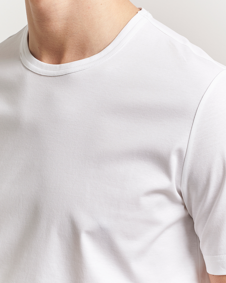 Men | T-Shirts | Tiger of Sweden | Olaf Mercerized Cotton T-Shirt Pure White
