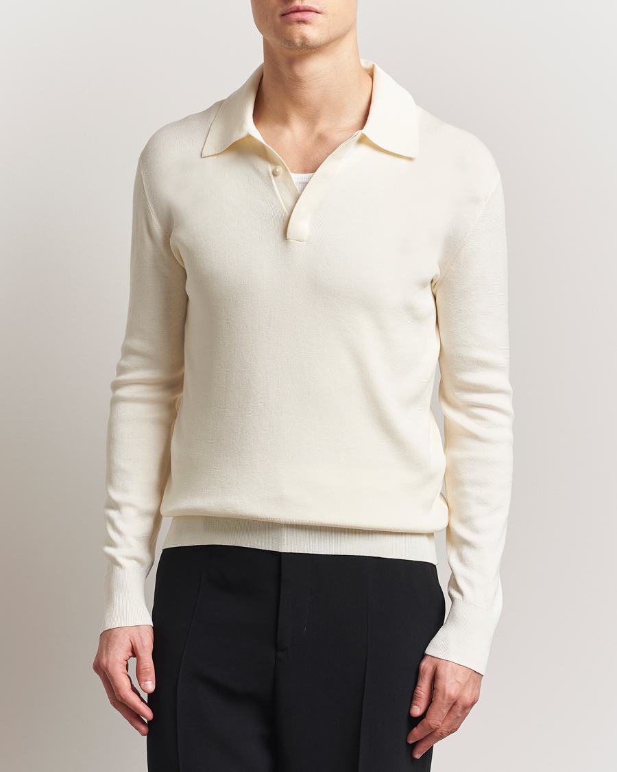 Men | Sweaters & Knitwear | Tiger of Sweden | Appleton Knitted Polo Fever White