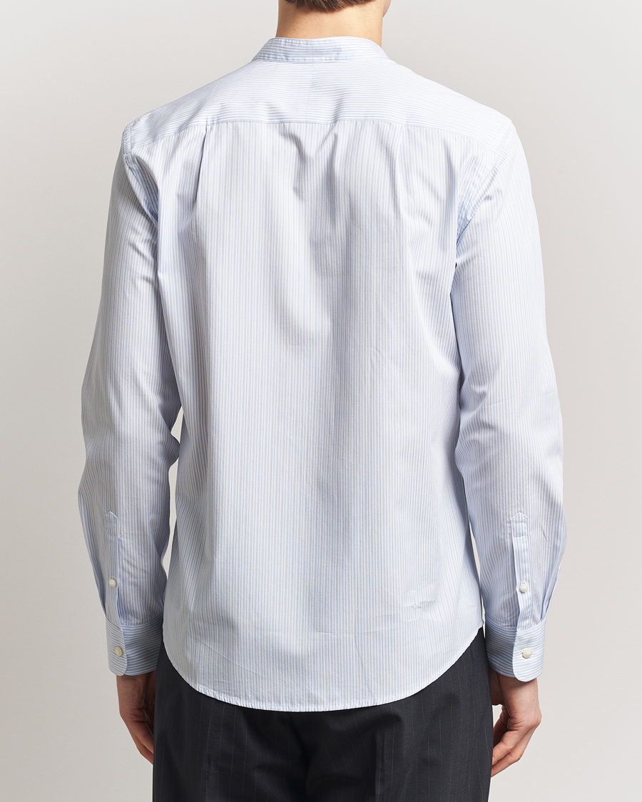 Men | Shirts | Tiger of Sweden | Spenser Band Collar Shirt Light Blue