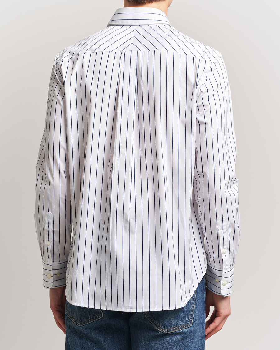 Men | Shirts | Tiger of Sweden | Bennet Striped Cotton Shirt Pure White