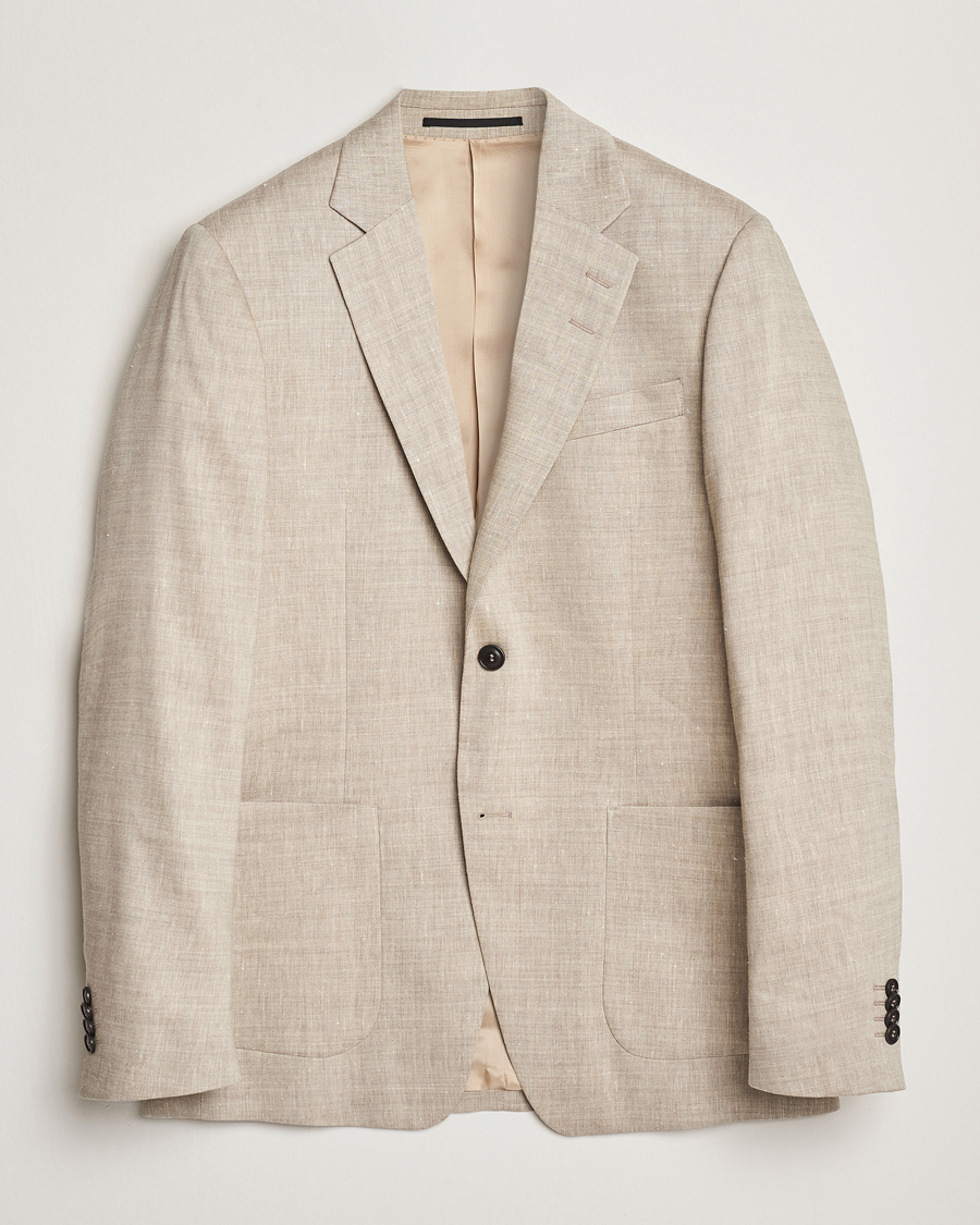 Men | Blazers | Tiger of Sweden | Justin Linen/Wool Blazer Soft Latte