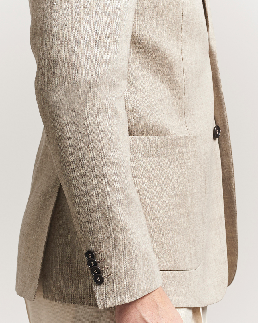 Men | Blazers | Tiger of Sweden | Justin Linen/Wool Blazer Soft Latte