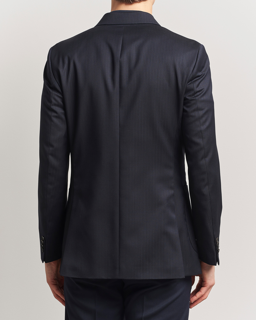 Men | Blazers | Tiger of Sweden | Joachim Wool Double Breasted Blazer Dark Ink