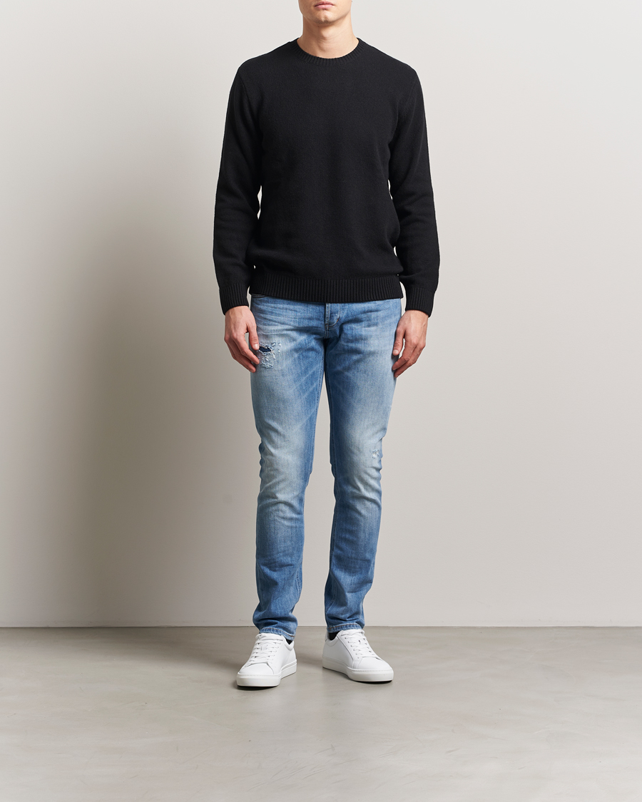 Men | Jeans | Dondup | George Distressed Jeans Light Blue