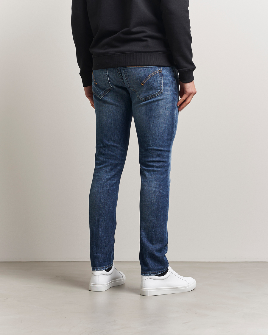 Men | Jeans | Dondup | George Distressed Jeans Dark Blue