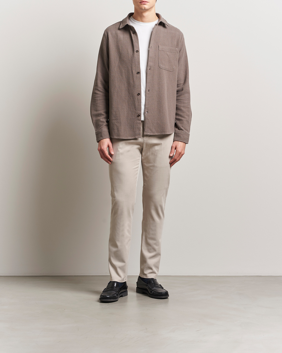 Men | Trousers | Dondup | Spiritisimo Peached Gabardine Chino Sand