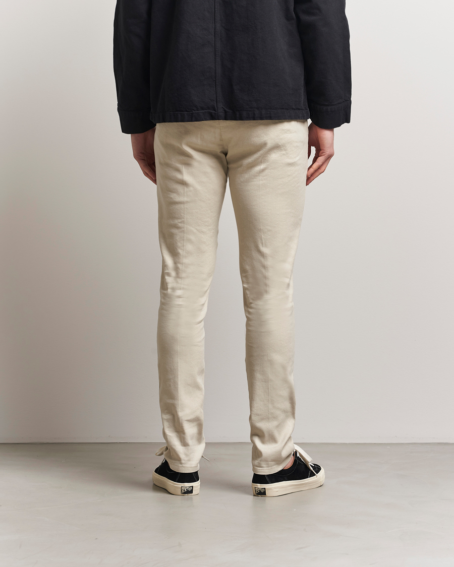 Men | Trousers | Dondup | Gaubert Linen Stretch Chinos Ecru