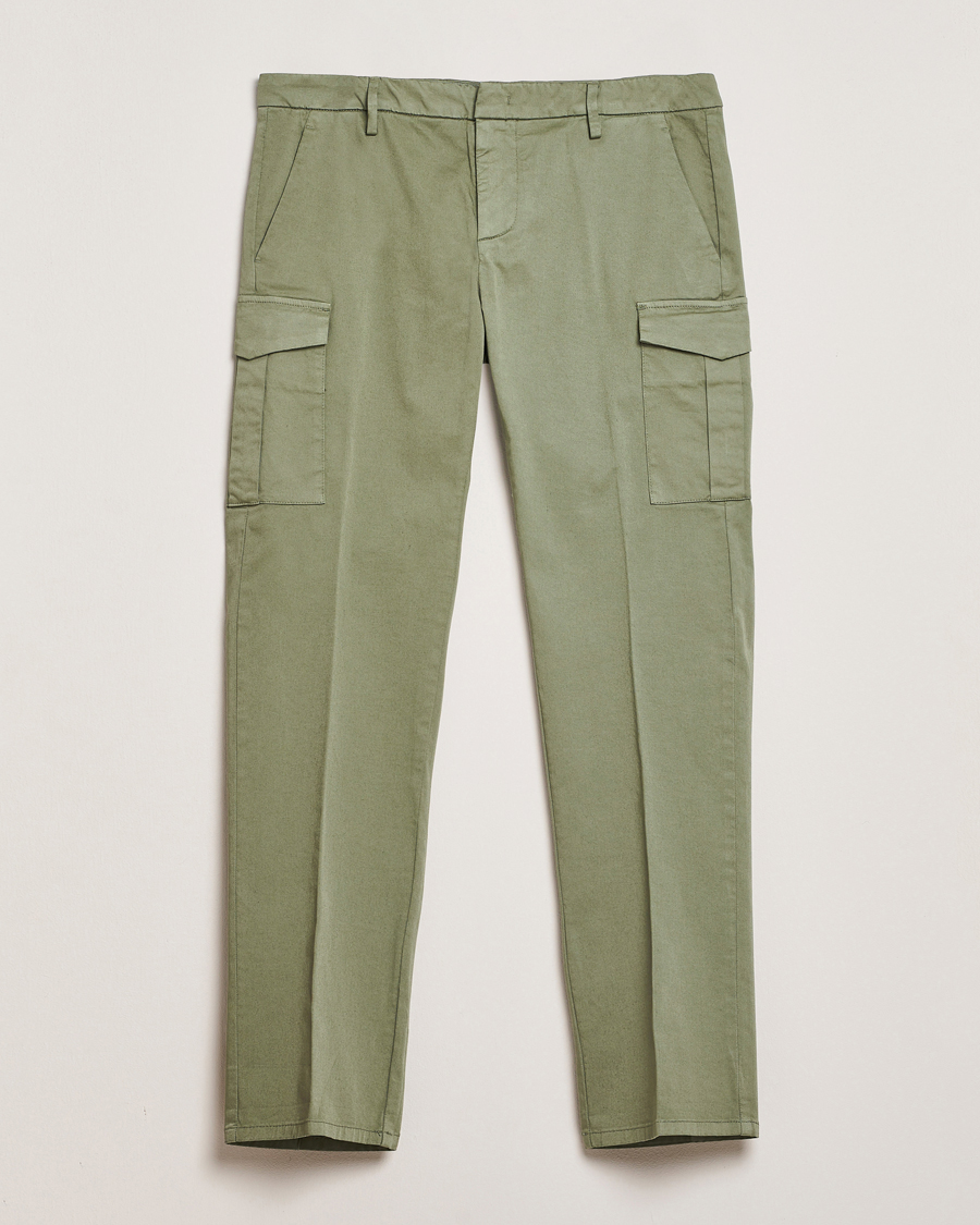 Men | Trousers | Dondup | Eddie Cargo Pants Green