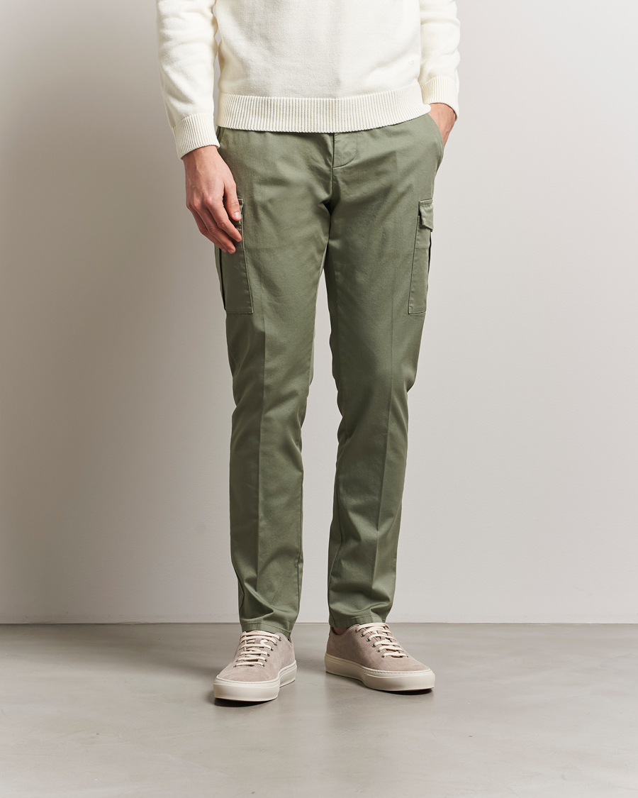 Men | Trousers | Dondup | Eddie Cargo Pants Green