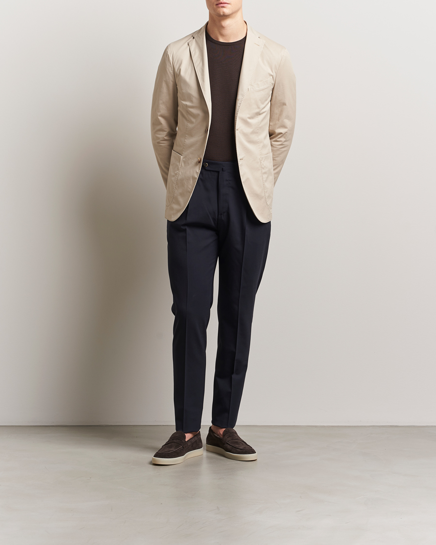 Men | Blazers | Boglioli | K Jacket Supima Cotton Blazer Beige