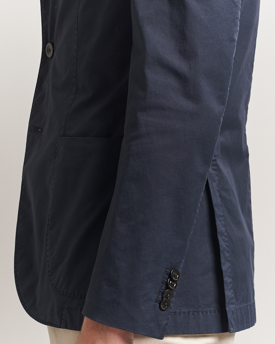Men | Blazers | Boglioli | K Jacket Supima Cotton Blazer Navy