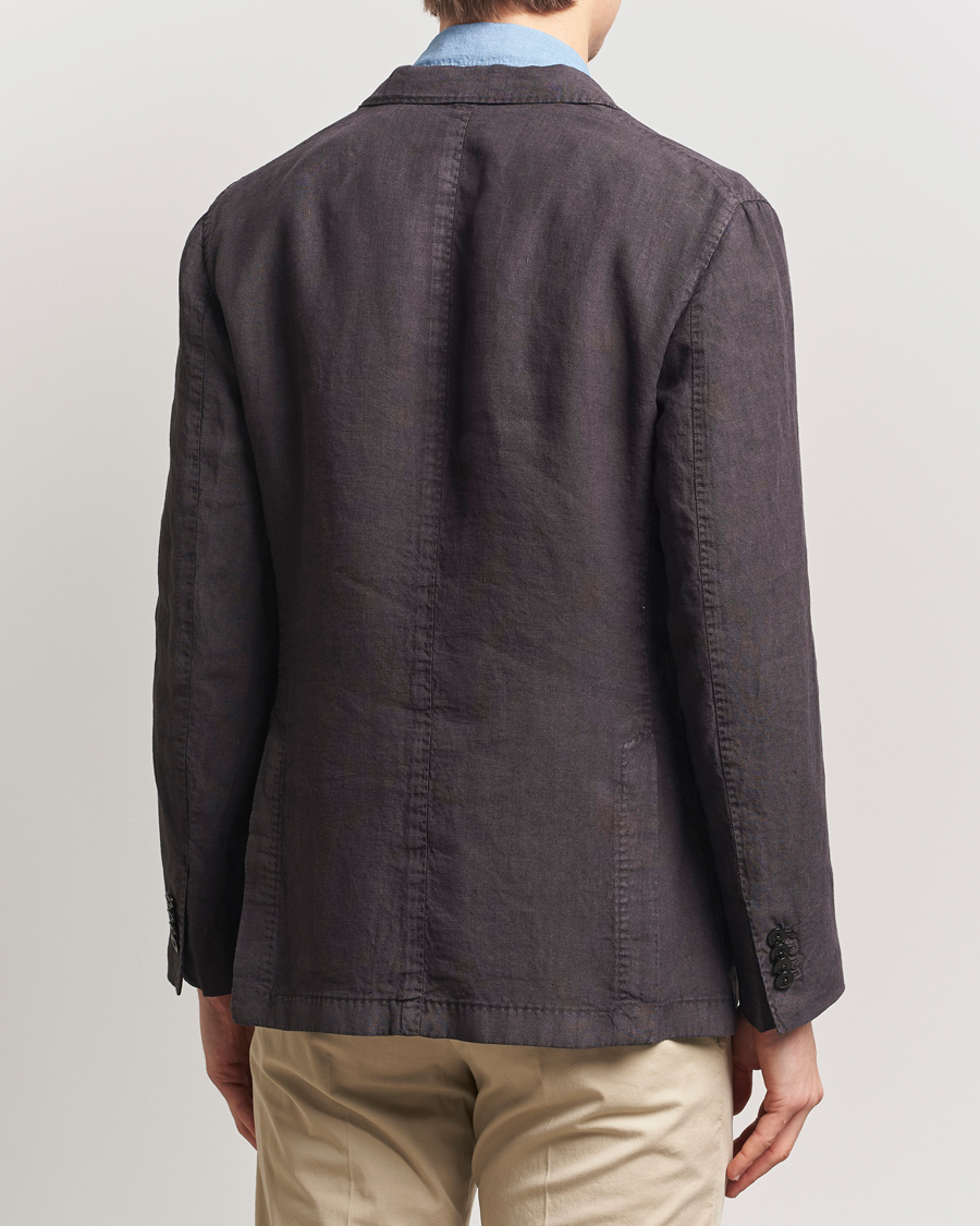 Men | Blazers | Boglioli | K Jacket Linen Blazer Dark Brown