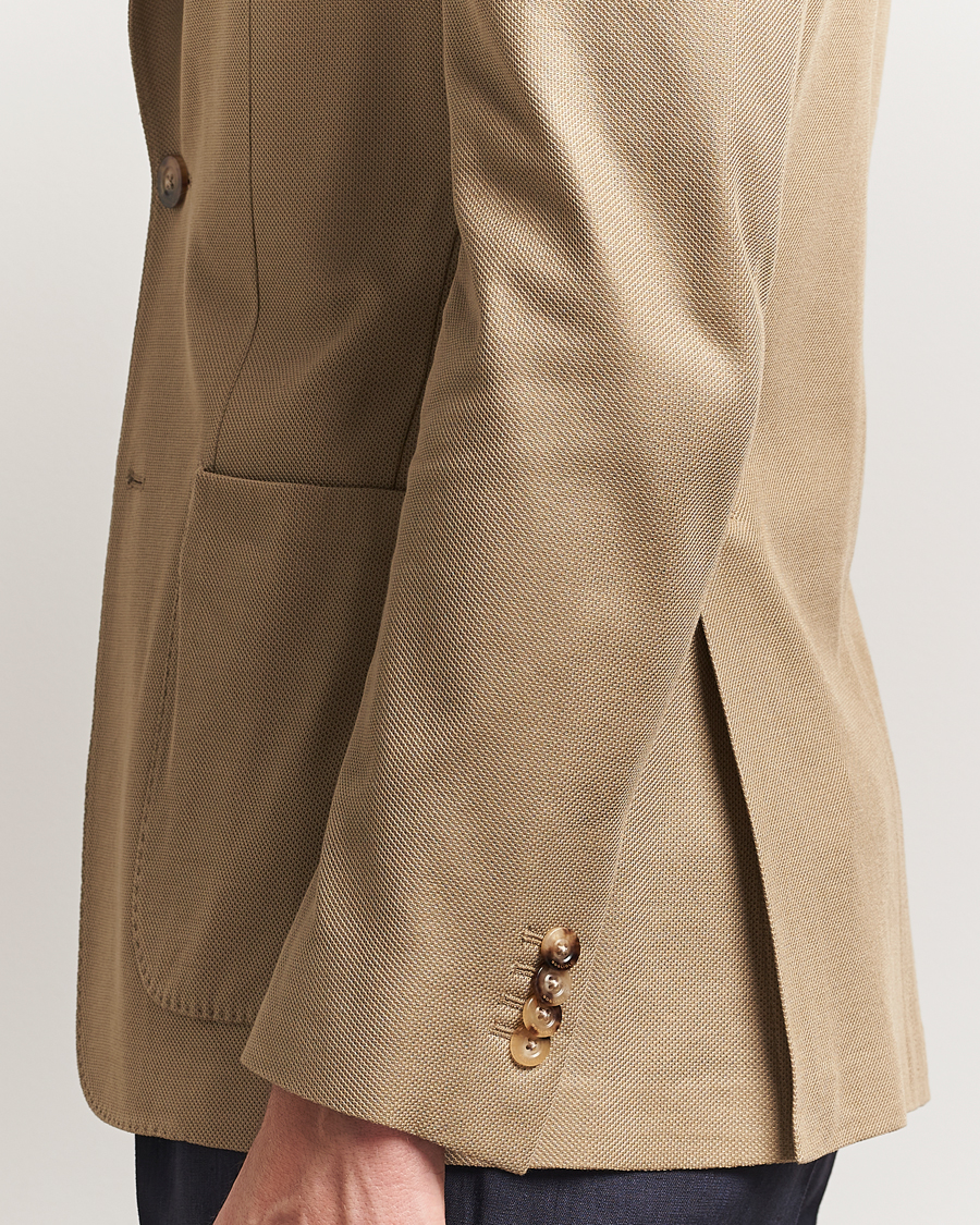 Men | Blazers | Boglioli | K Jacket Hopsack Jersey Blazer Beige