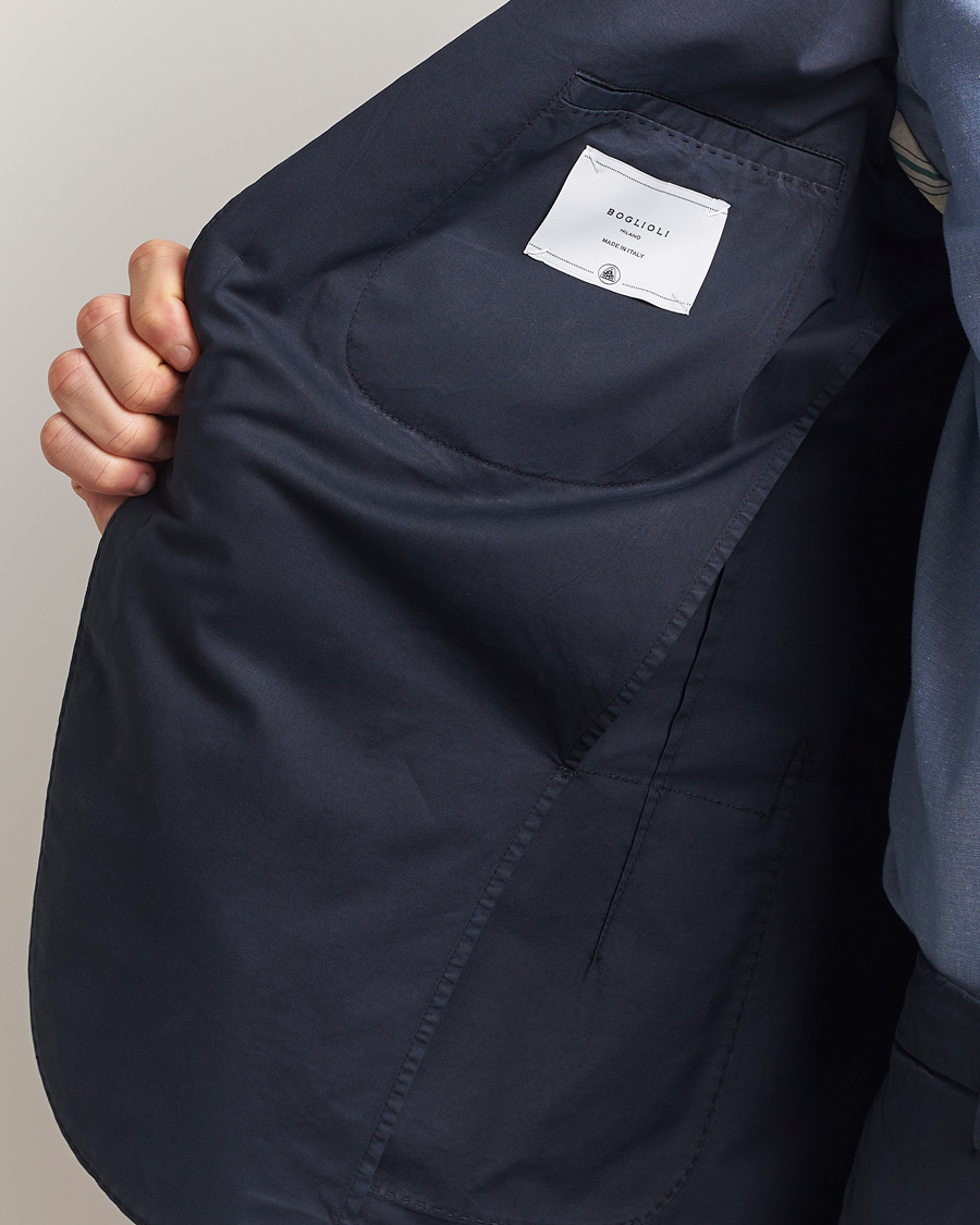 Men | Suits | Boglioli | K Jacket Supima Cotton Suit Navy