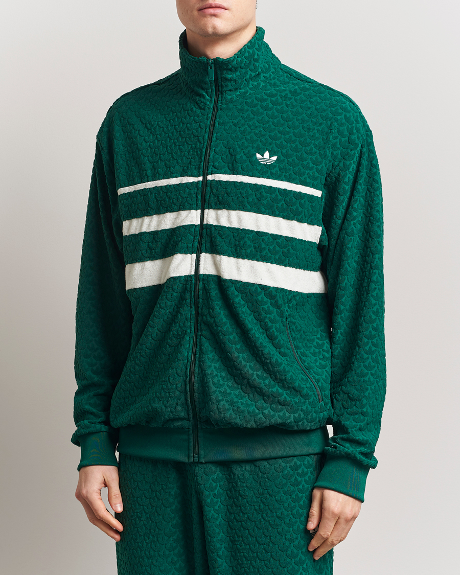 Men | Sweaters & Knitwear | adidas Originals | Q12 Monogram Track Jacket Green