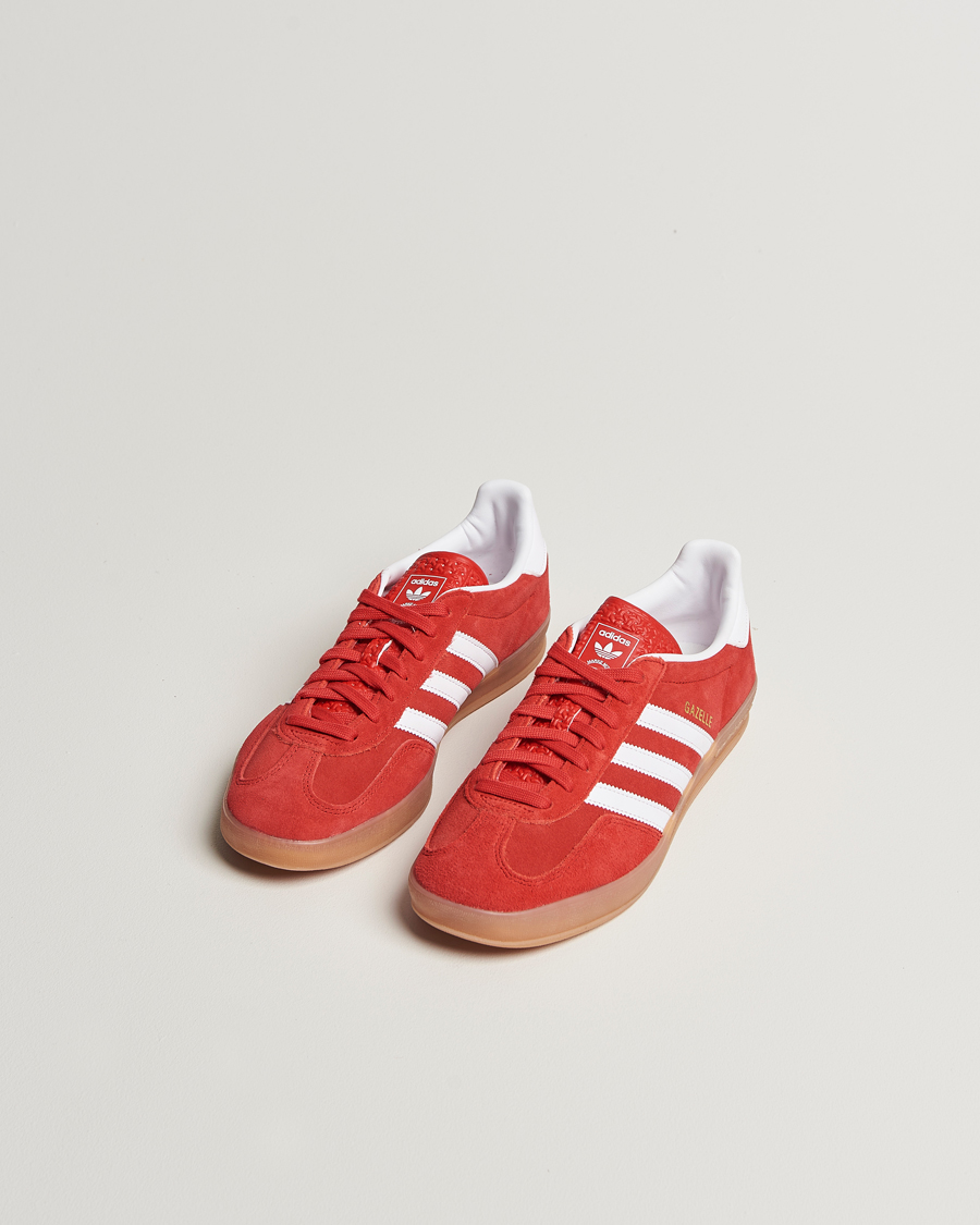 Men | Sneakers | adidas Originals | Gazelle Indoor Sneaker Red/White