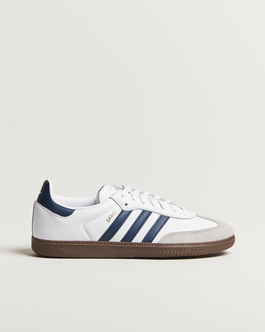 Men | Sneakers | adidas Originals | Samba Original Sneaker White/Navy