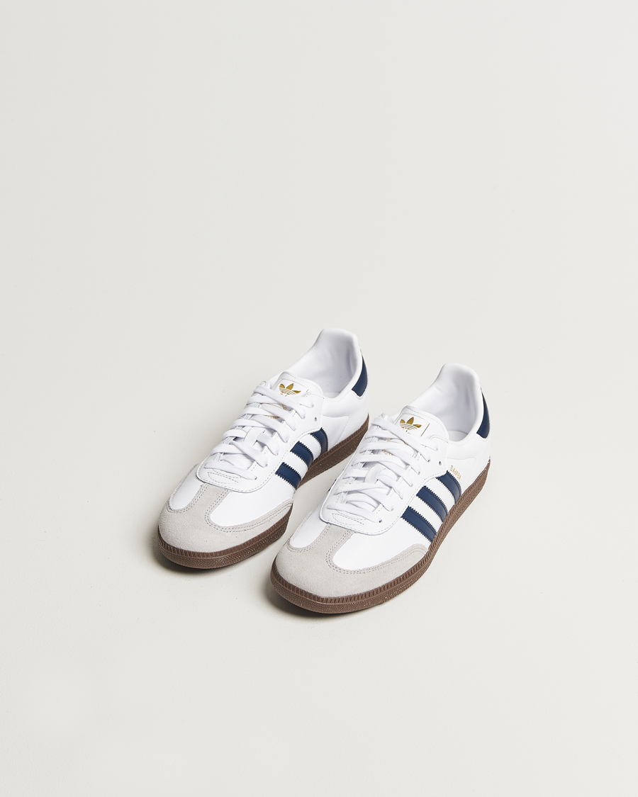 Men | Sneakers | adidas Originals | Samba Original Sneaker White/Navy