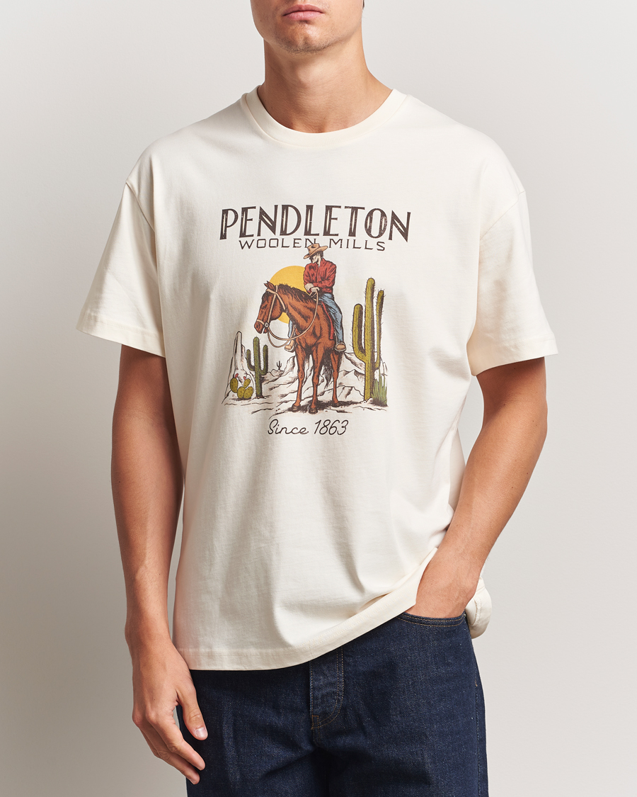 Men | T-Shirts | Pendleton | Cowboy T-Shirt White