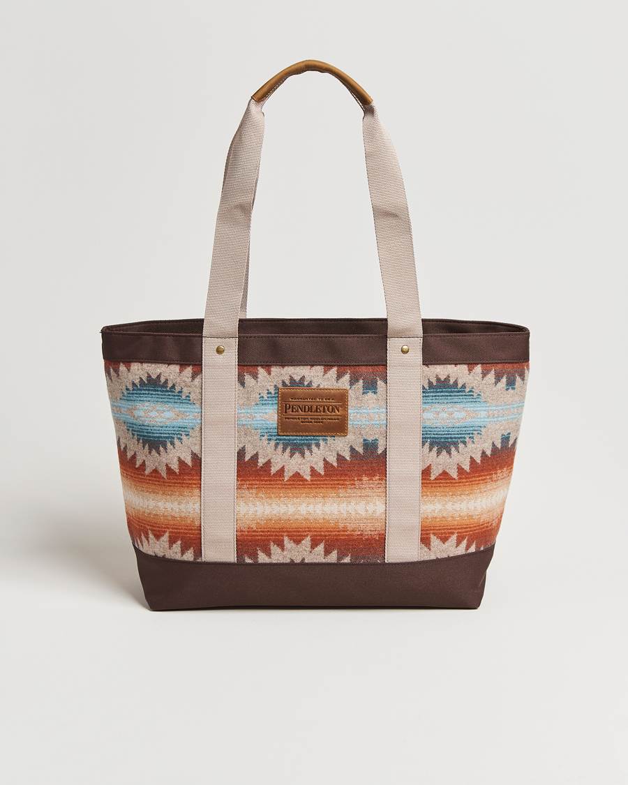 Men | Bags | Pendleton | Zip Tote Bag Sunset Pass Brown