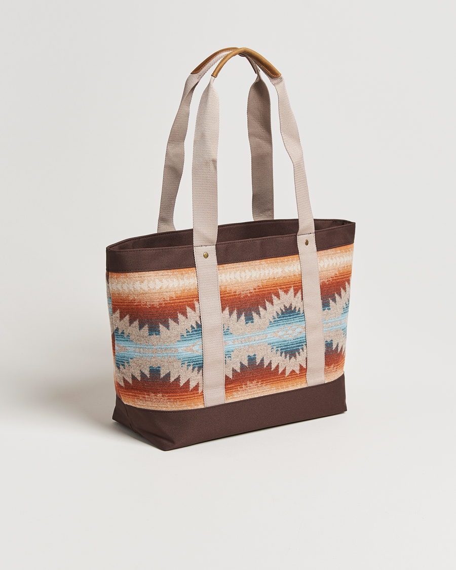 Men | Bags | Pendleton | Zip Tote Bag Sunset Pass Brown