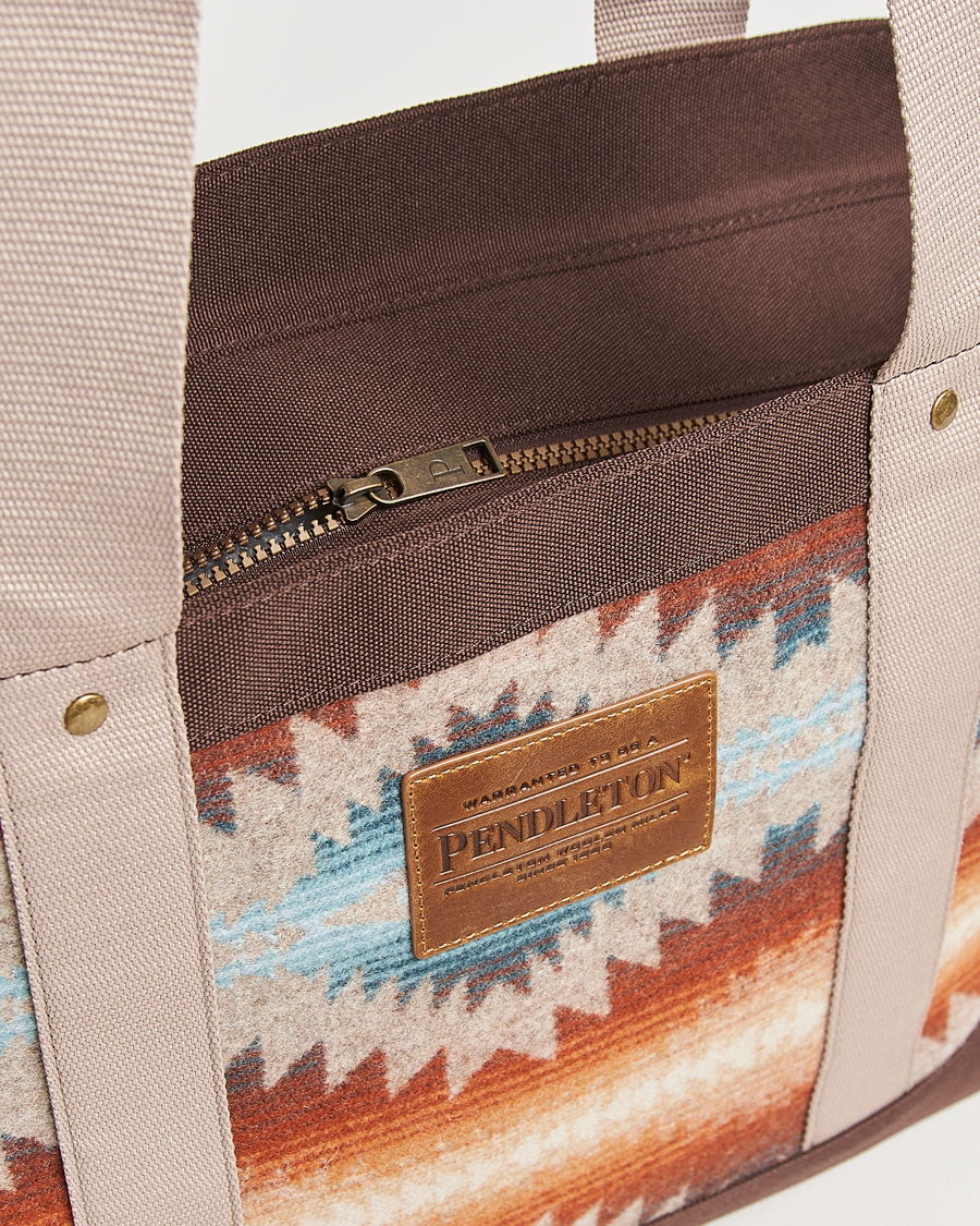 Men | Bags | Pendleton | Zip Tote Bag Sunset Pass Brown