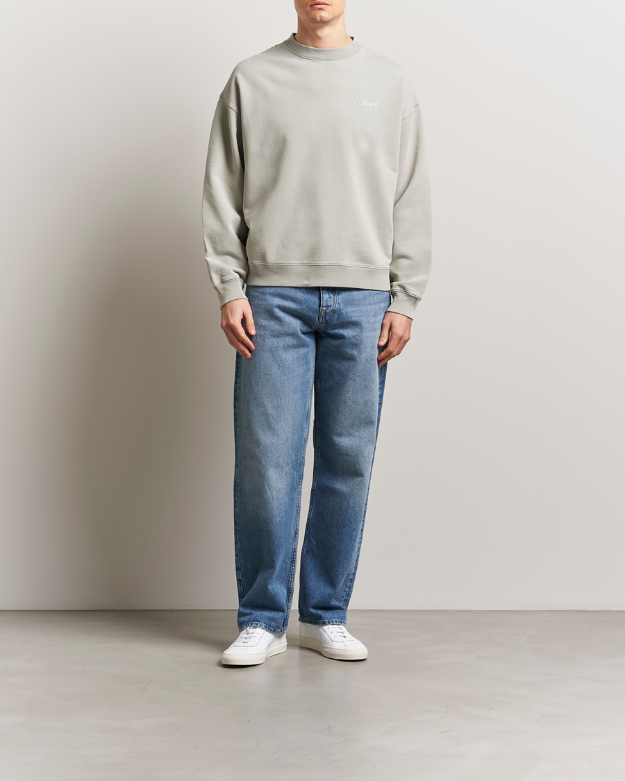 Men | Sweaters & Knitwear | Axel Arigato | Honor Washed Sweatshirt Sage Green
