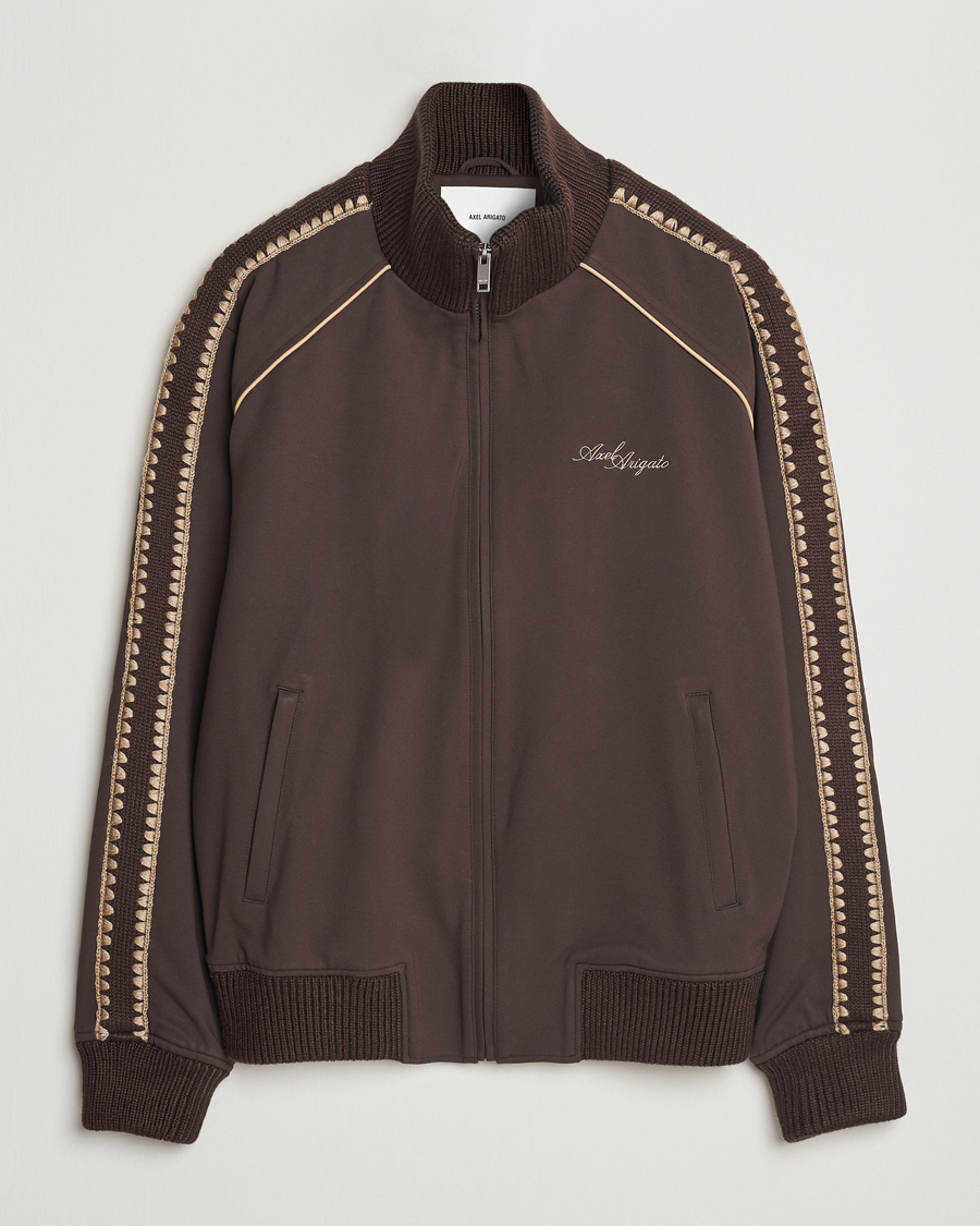 Men | Sweaters & Knitwear | Axel Arigato | Carter Track Jacket Dark Brown