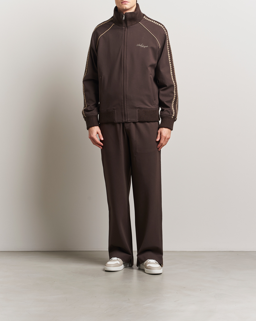 Men | Sweaters & Knitwear | Axel Arigato | Carter Track Jacket Dark Brown