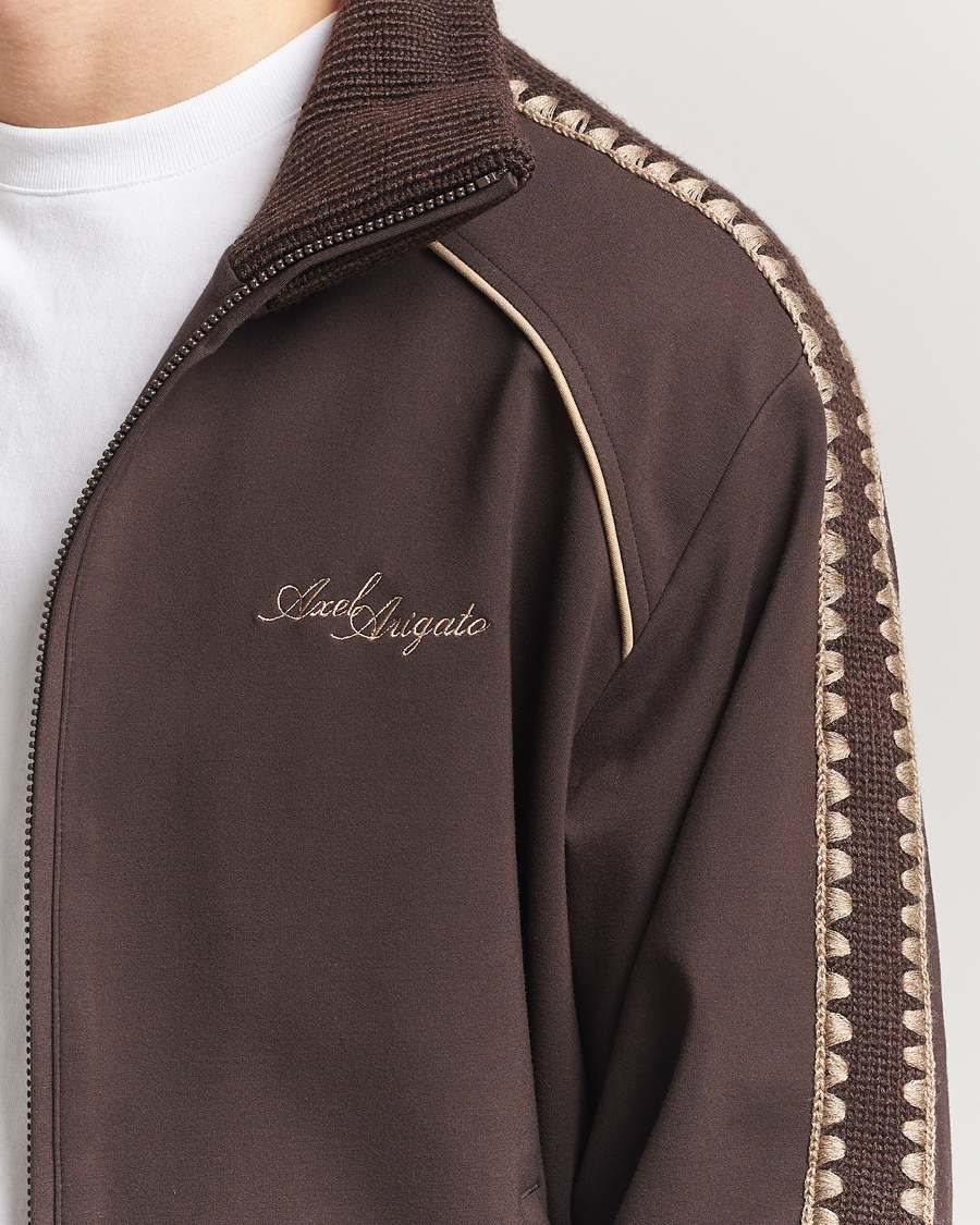 Men | Sweaters & Knitwear | Axel Arigato | Carter Track Jacket Dark Brown