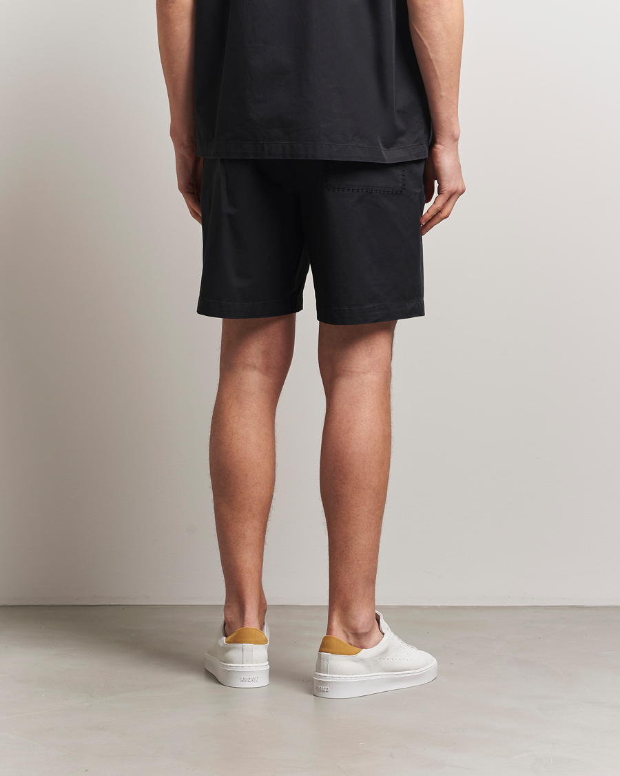Men | Shorts | Axel Arigato | Stitch Embroidered Shorts Black