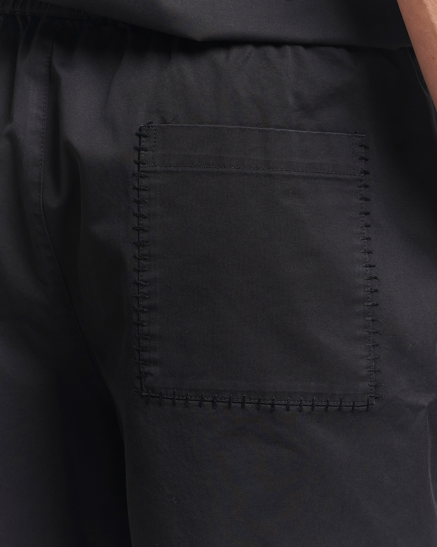 Men | Shorts | Axel Arigato | Stitch Embroidered Shorts Black