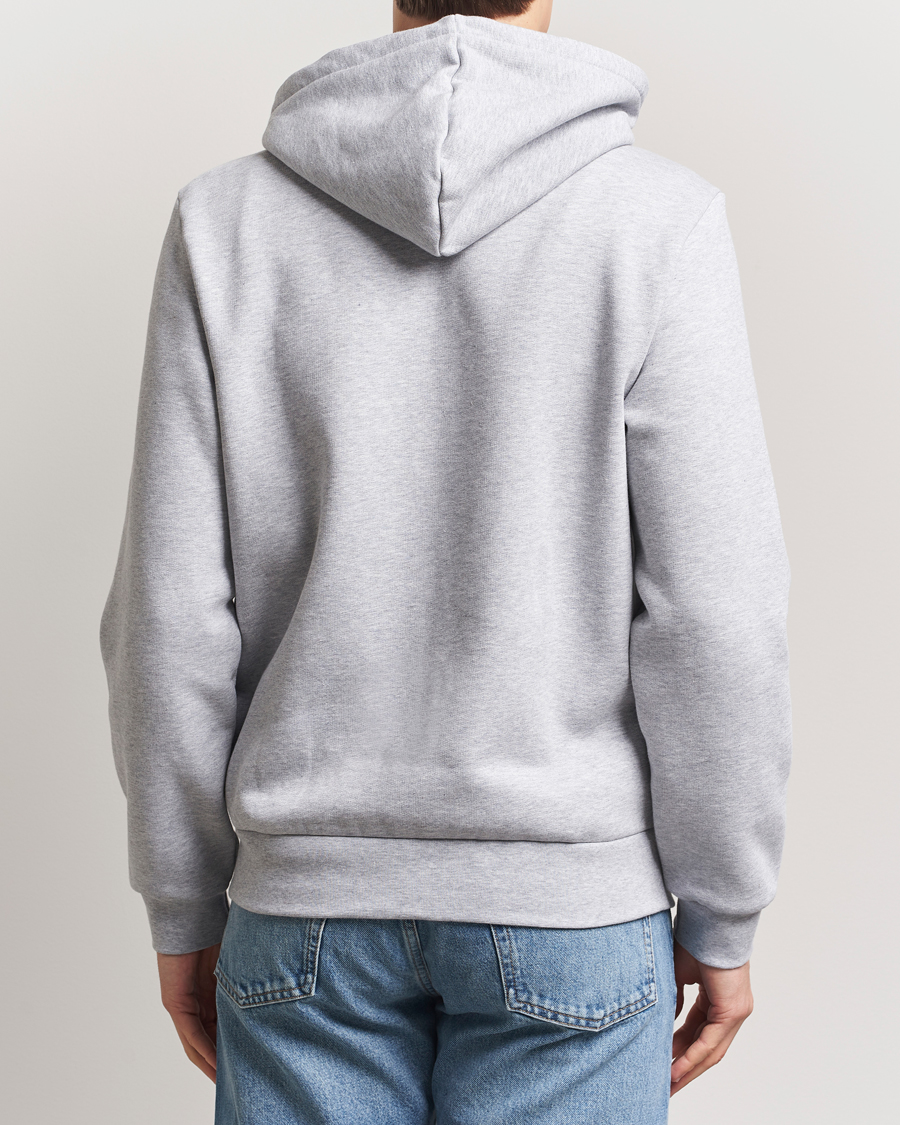 Men | Sweaters & Knitwear | Lacoste | Full Zip Hoodie Silver Chine
