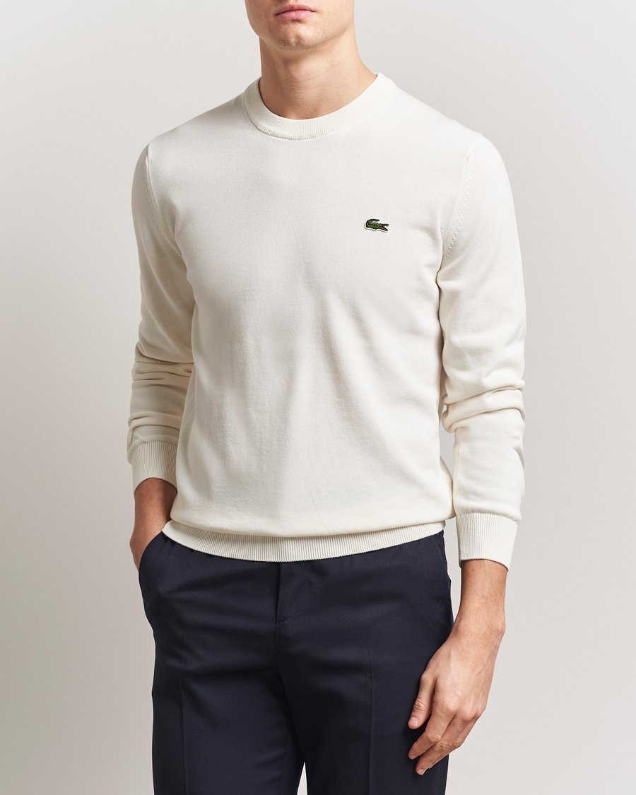 Men | Sweaters & Knitwear | Lacoste | Cotton Knitted Sweater Flour