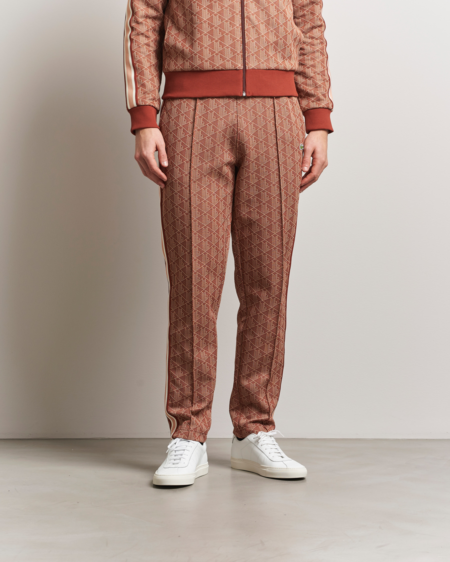 Men | Trousers | Lacoste | Monogram Track Pants Iberis/Latte