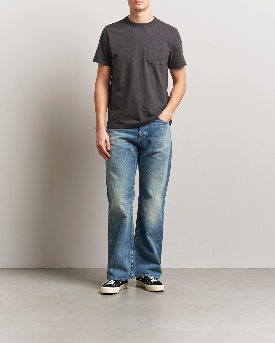 Men | Jeans | Nudie Jeans | Flare Glenn Jeans Streaky Worn
