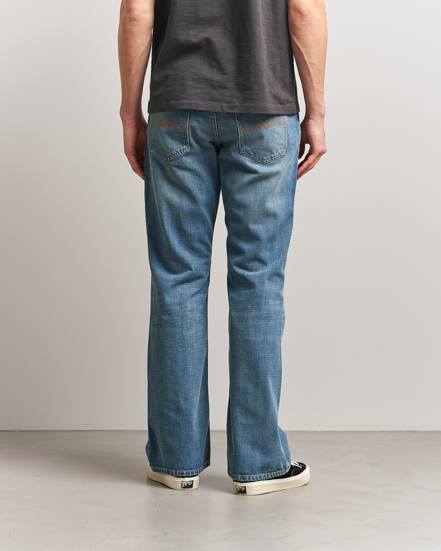 Men | Jeans | Nudie Jeans | Flare Glenn Jeans Streaky Worn