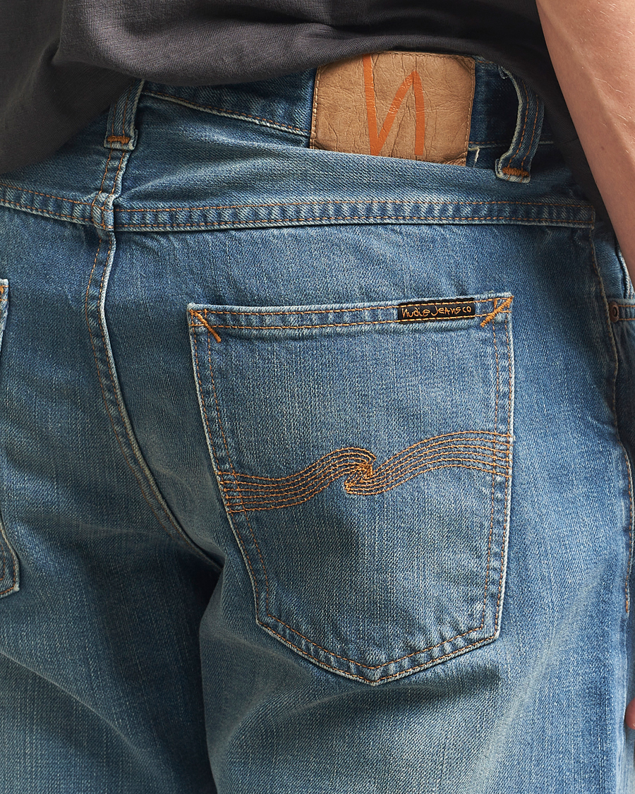 Men | Jeans | Nudie Jeans | Flare Glenn Jeans Streaky Worn